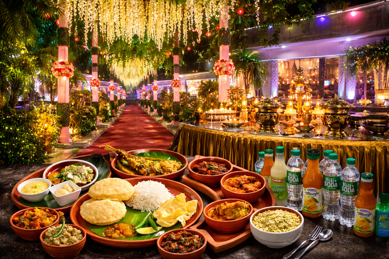 Elegant Indian feast under the stars